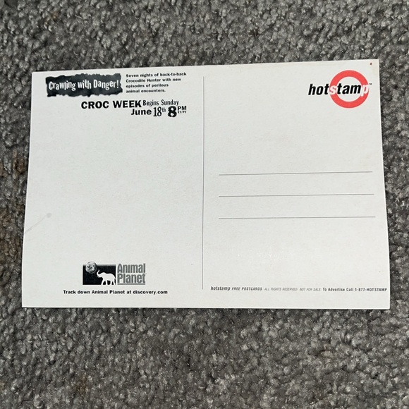 Crocodile Hunter Postcard VNTG 2000 w/ crocs head - Picture 4 of 5